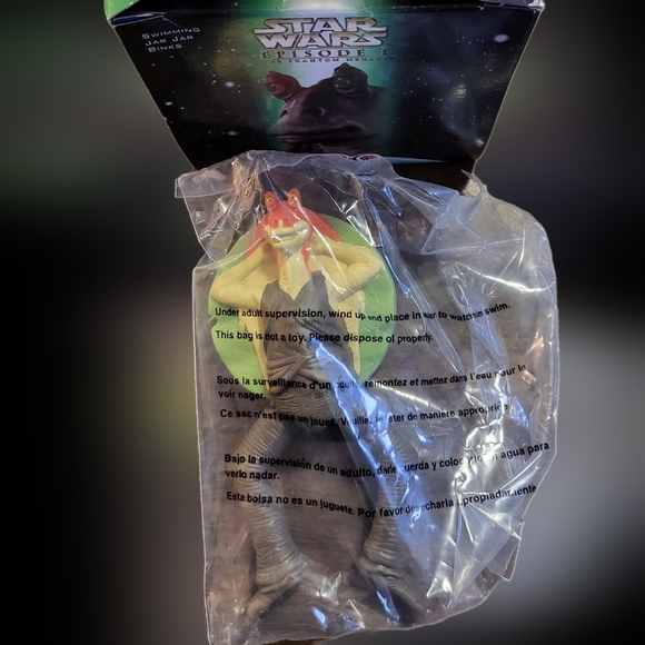 Vintage 1999 Star Wars Phantom Menace Jar Jar Binks Squirter - Picture 2 of 2